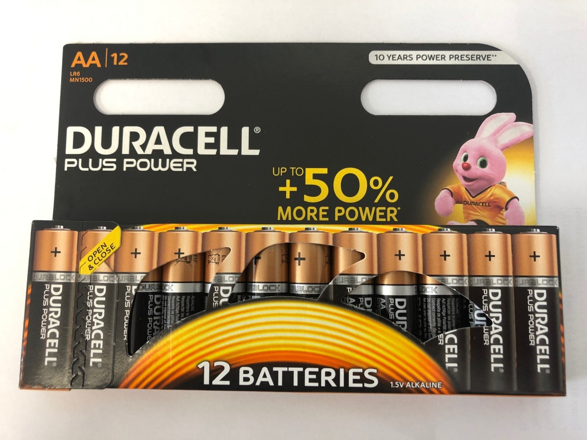 Duracell PLUS Power AA MN1500/4 Alkaline Batteries